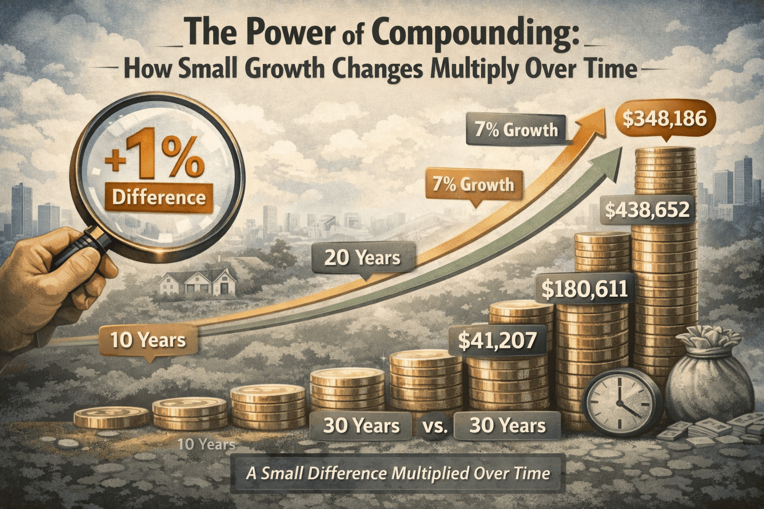 The Power of Compounding - How Small Growth Changes Multiply Over Time
